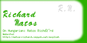 richard matos business card